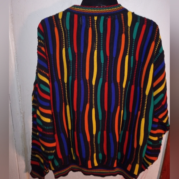 VINTAGE Alan Stuart Coogie Style Grandpa  Pullover Sweater Size Large - Picture 5 of 9